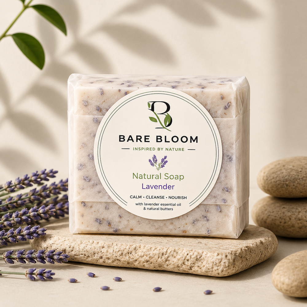 Handmade BareBloom soap bars