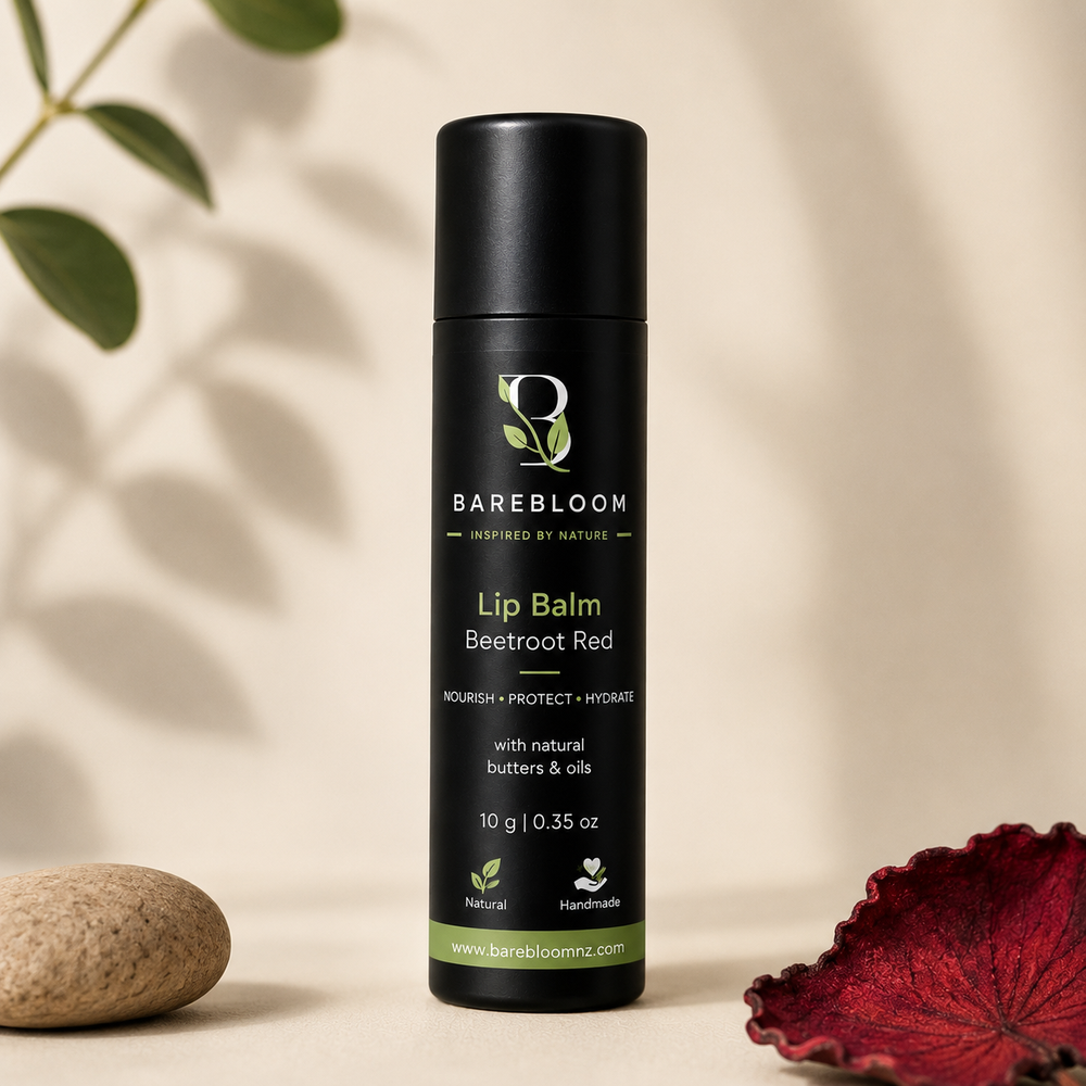 BareBloom Beetroot Lip Balm tube